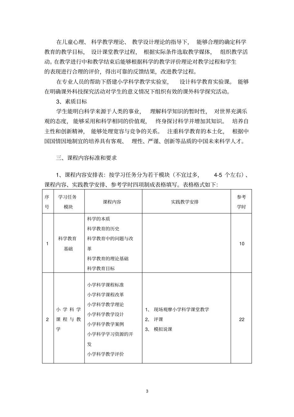 小学科学教学法课程标准_第3页