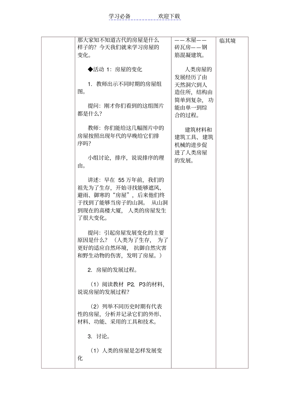 小学科学教学设计与反思模板_第2页