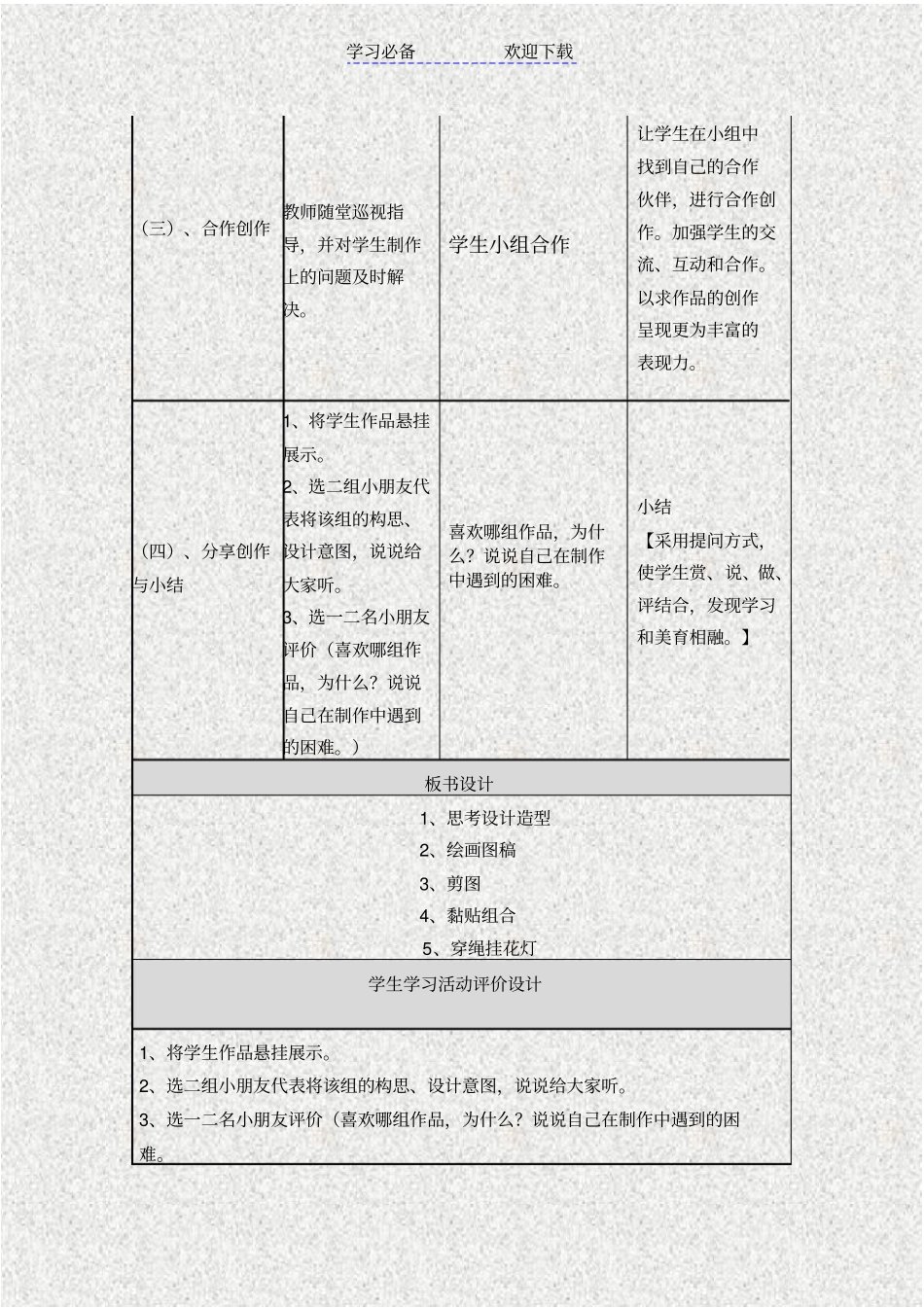 小学美术教学设计花灯_第3页