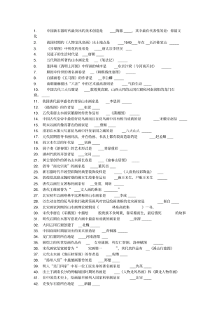 小学美术考编整理资料汇总