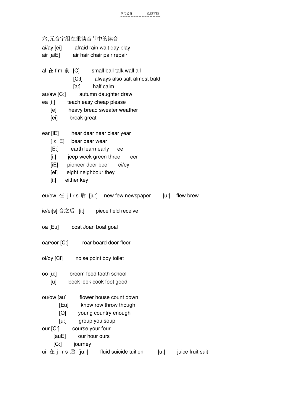 小学英语发音注意事项_第3页