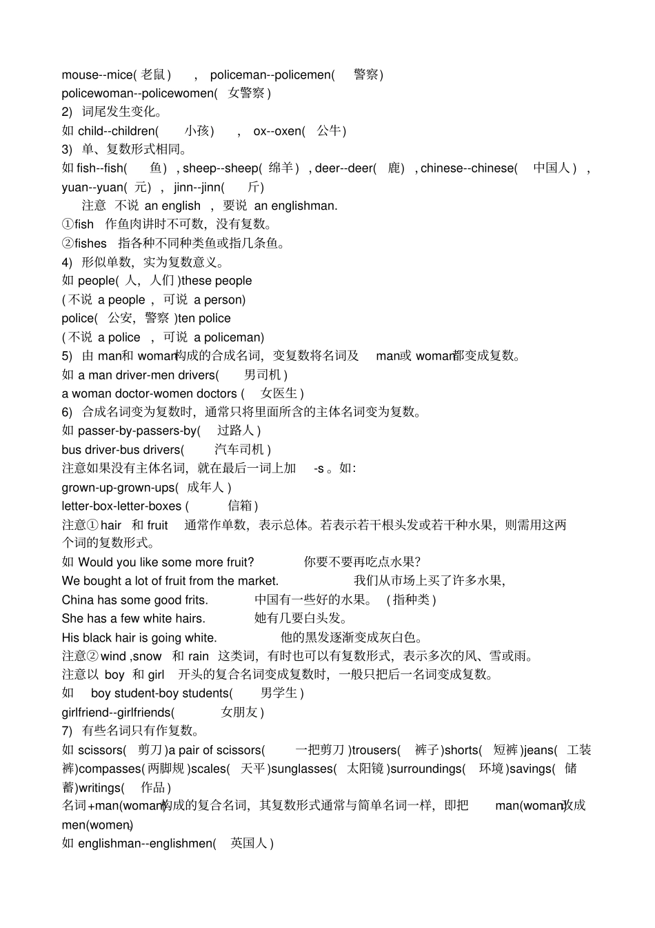 小学英语语法大全_第3页