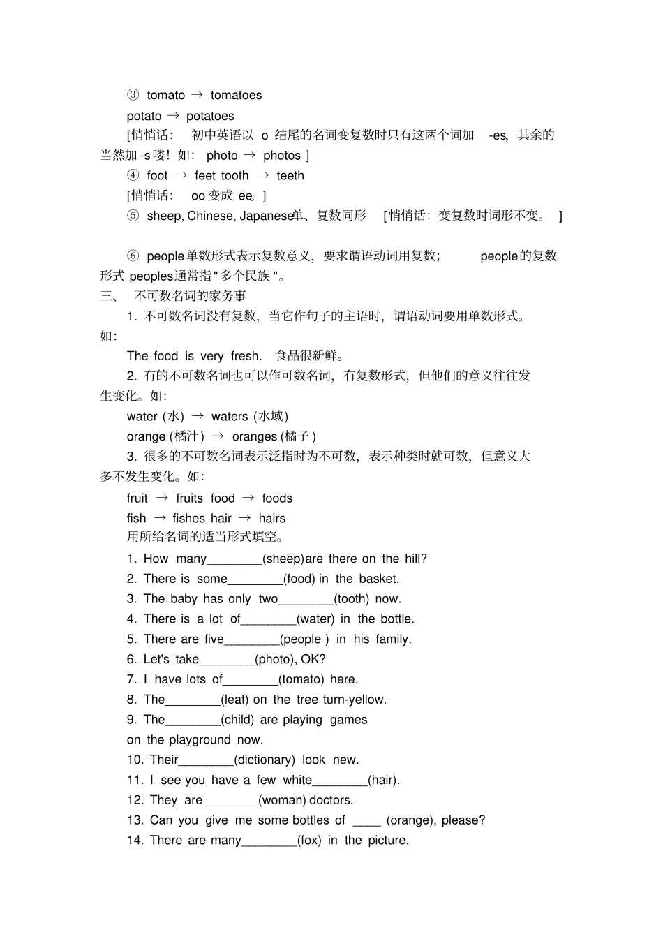 小学英语语法总结全集_第2页