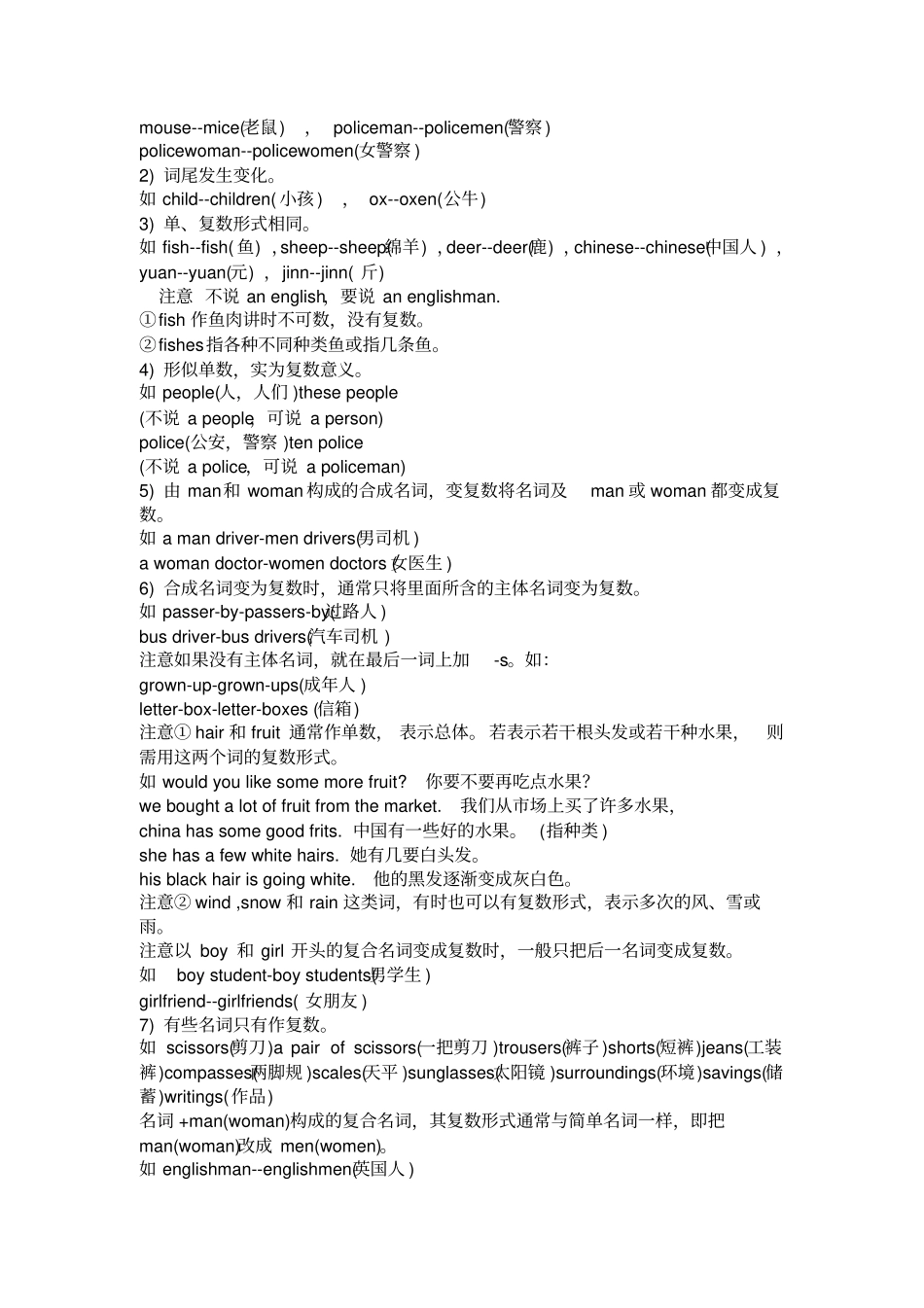 小学英语语法总结大全【】_第3页