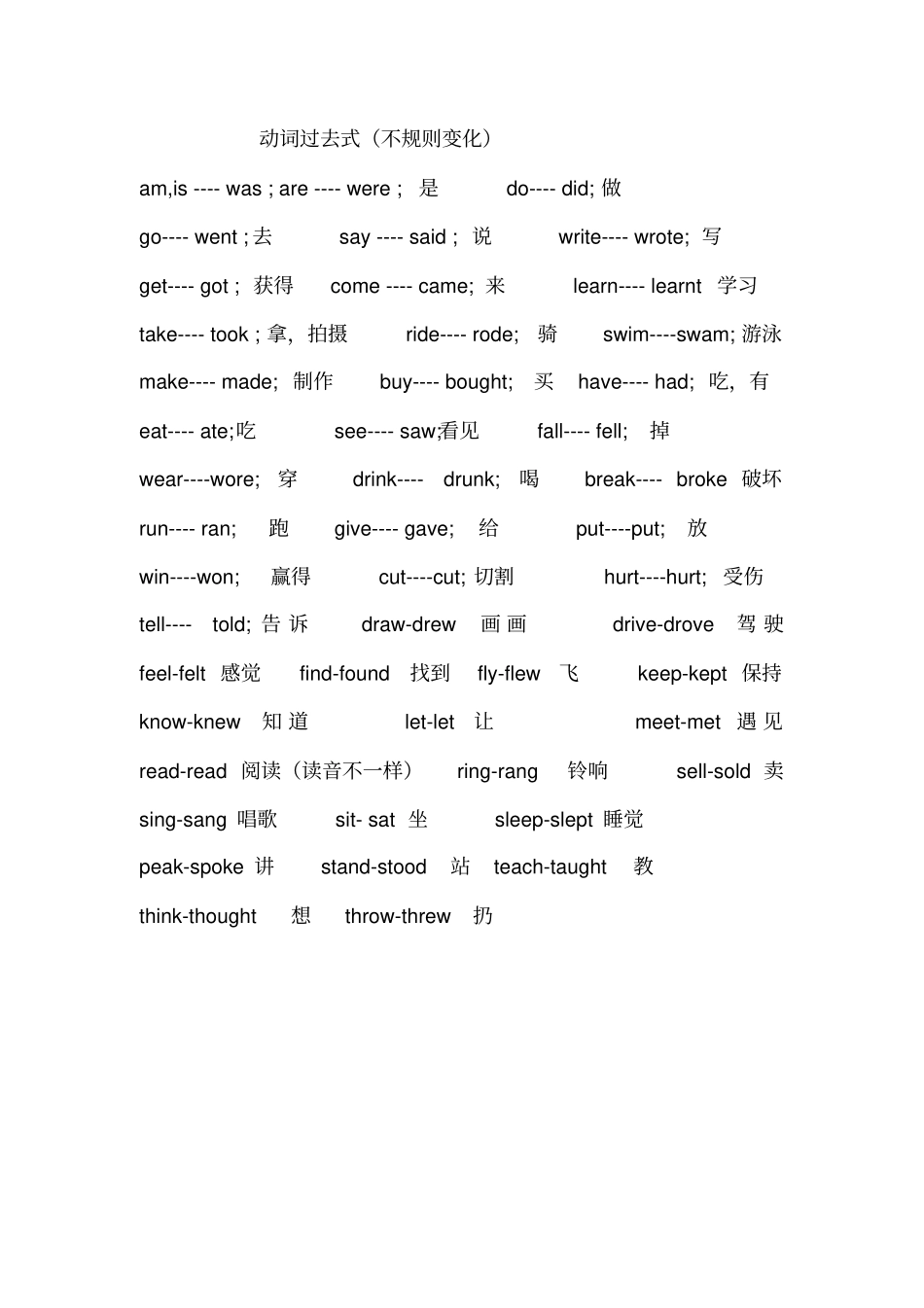 小学英语语法简单归纳表格文档_第3页