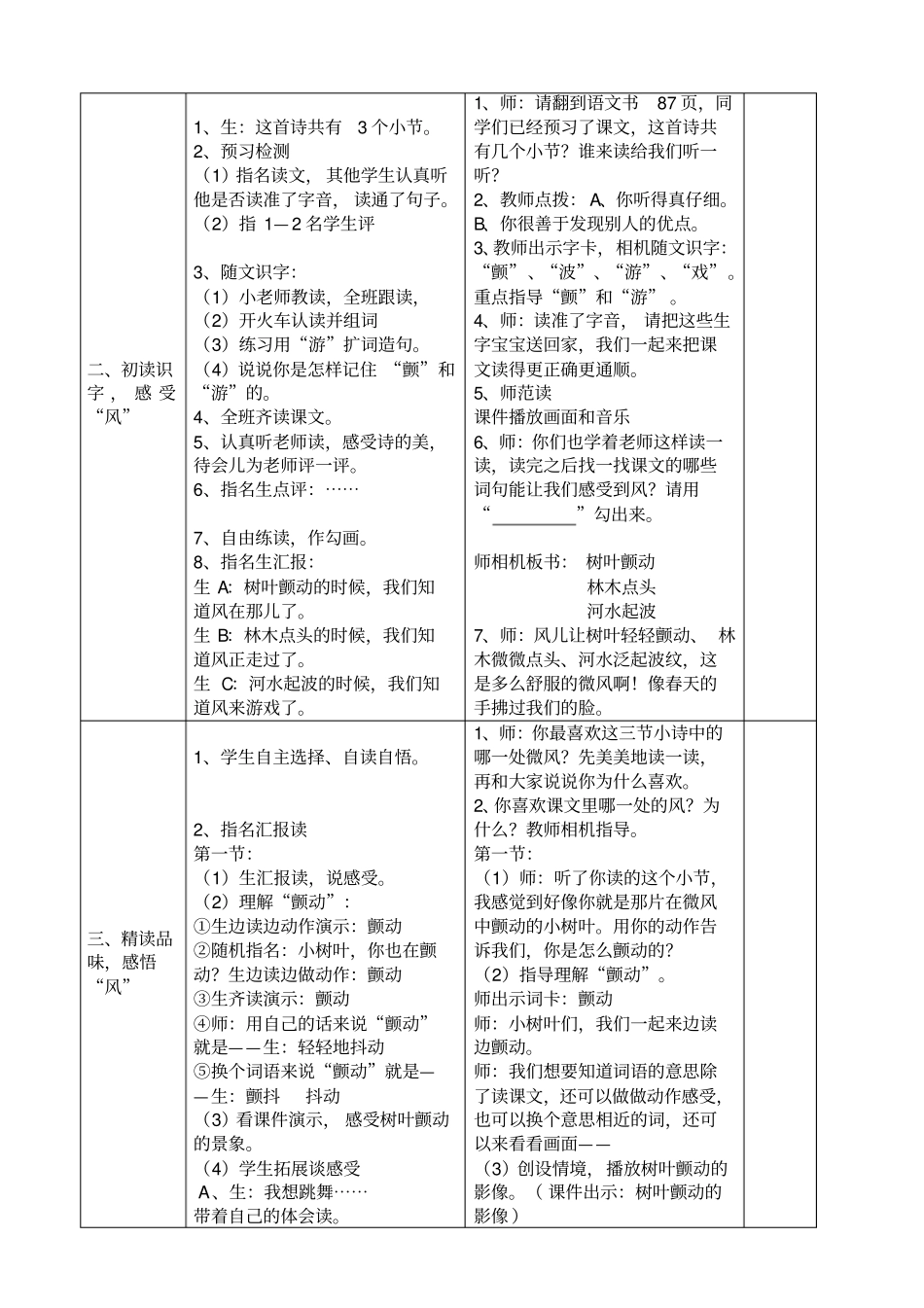 小学语文二年级上册风学案设计_第2页