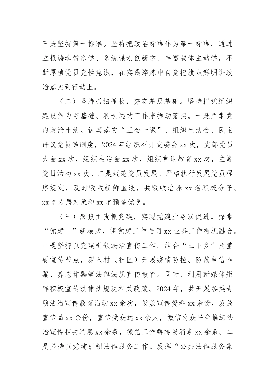 2024年度党建工作述职报告_第2页