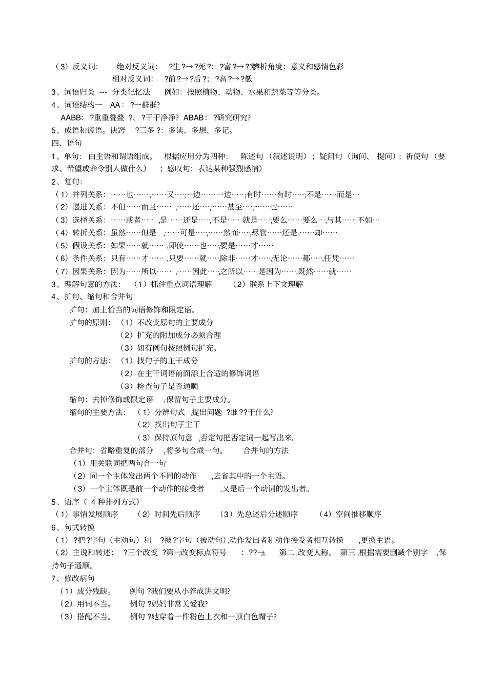 小学语文知识点归纳,推荐文档_第2页