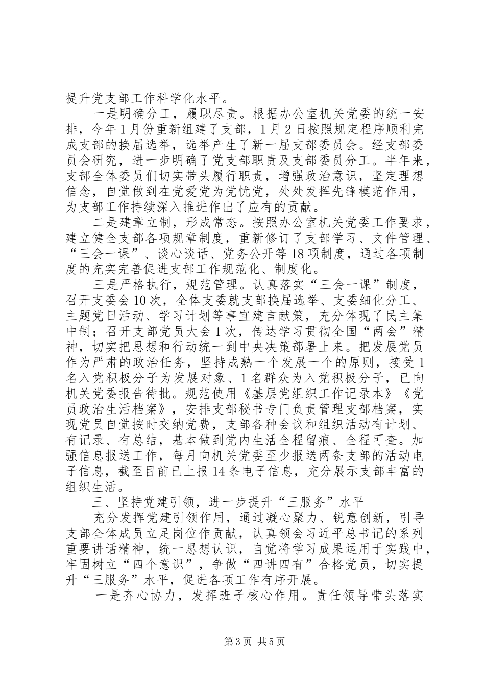 上半年党支部工作总结_第3页