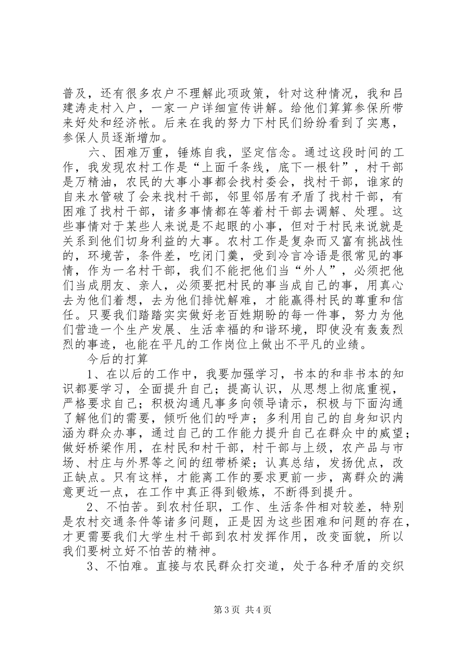 村主任助理一年工作总结_第3页