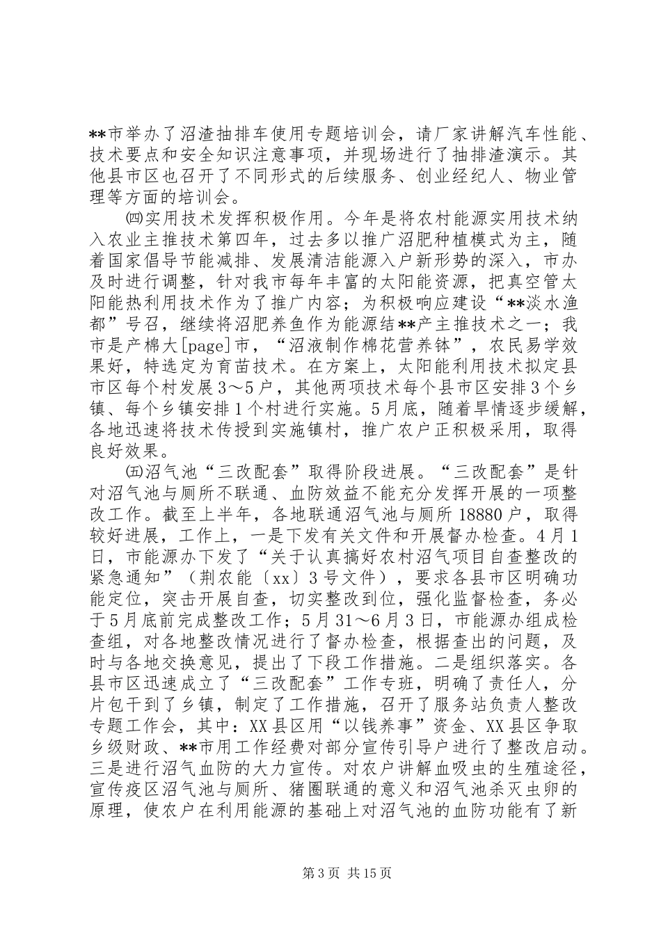 农村能源工作半年总结(精选多篇)_第3页