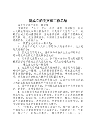 新成立的党支部工作总结_1