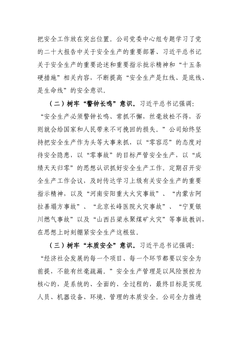 2024年安全生产工作总结（国有企业）_第2页