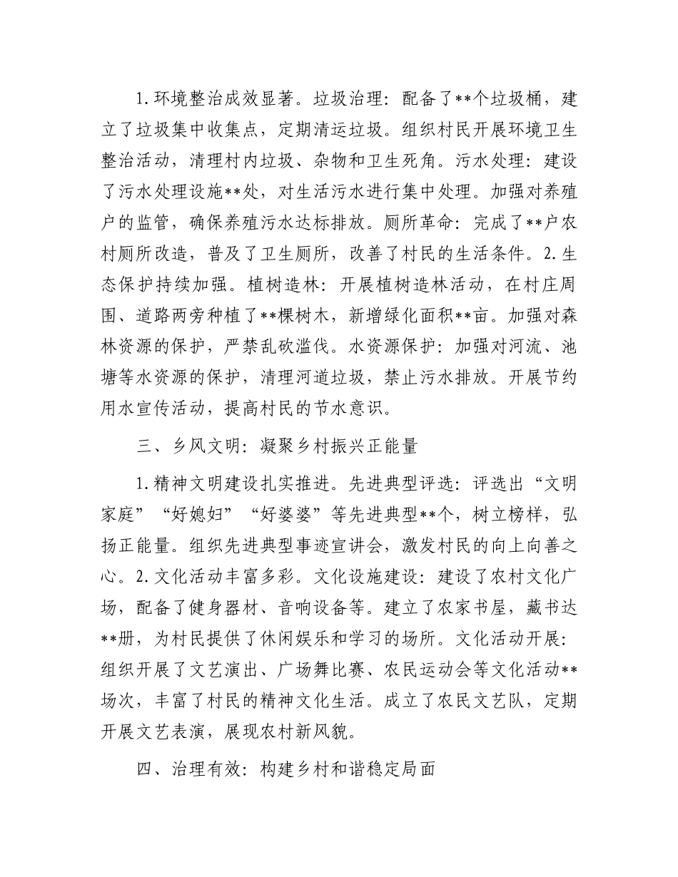 2024年村乡村振兴工作总结_第2页