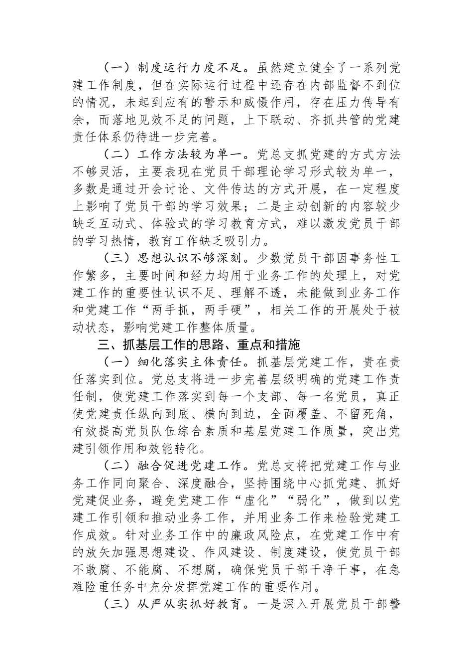 2024年党总支书记抓基层党建工作述职报告_第2页