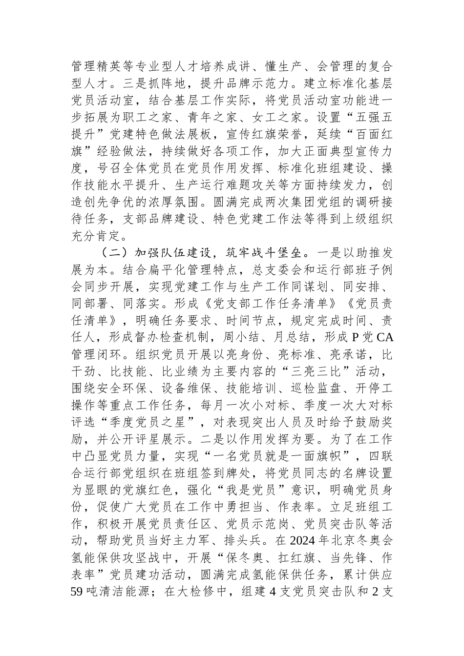 能源国企2024年抓基层党建工作总结_第2页