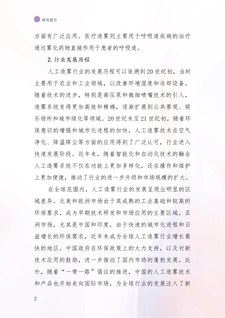 2024-2025年人工造雾行业现状及未来发展总体方向全面论证：商业投资价值分析_第2页