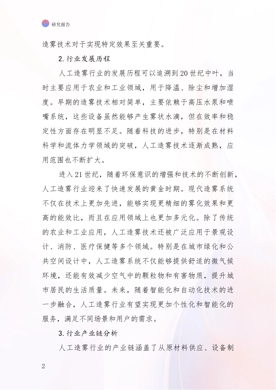 2024-2025年人工造雾项目现状与未来发展前景及展望深度评估报告：未来重要产业发展导向_第2页