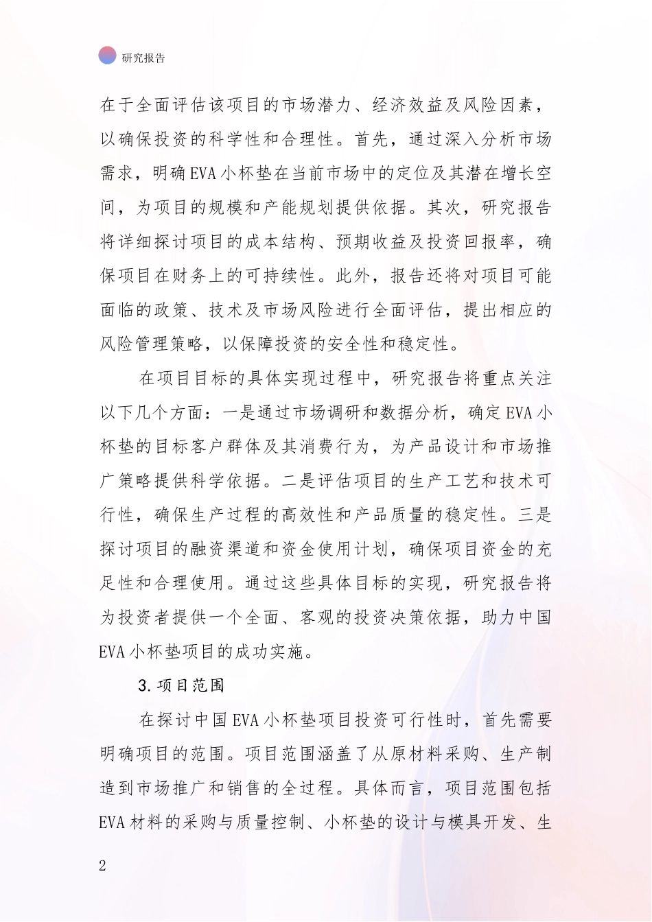 2024-2025年EVA小杯垫行业发展现状与未来发展趋势综合评估报告_第2页