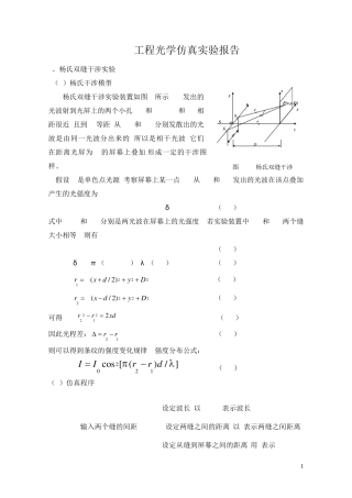 工程光学matlab仿真
