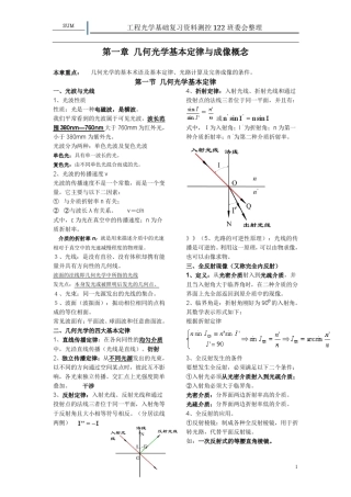 工程光学基础复习资料
