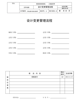 工程变更管理流程ECN