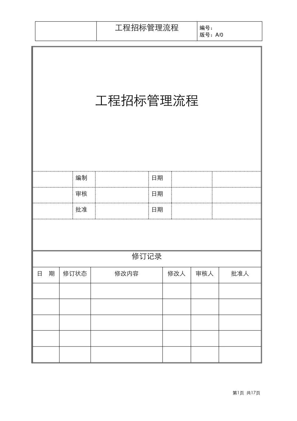 工程招标管理流程_第1页