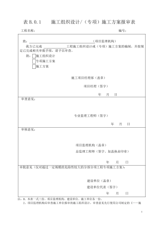 工程最全B类表