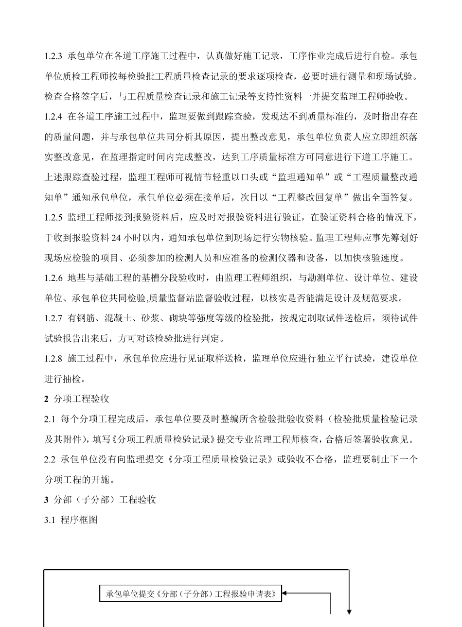 工程检验批、分项工程、分部工程验收工作程序_第2页