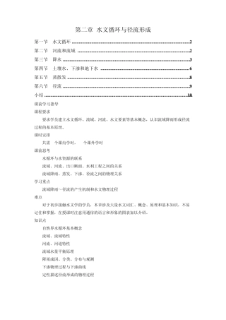 工程水文学第2章水文循环与径流形成