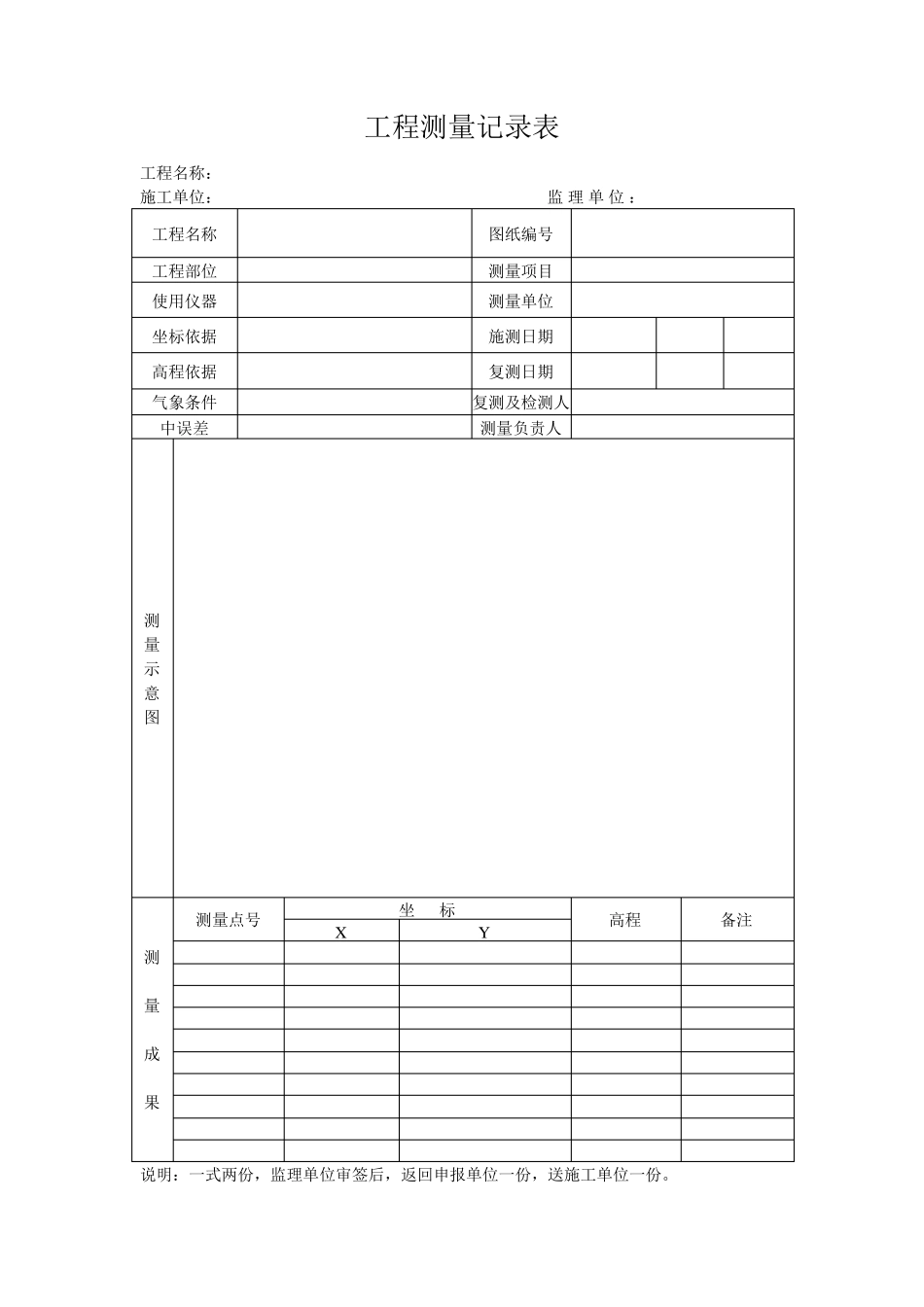 工程测量成果表_第3页