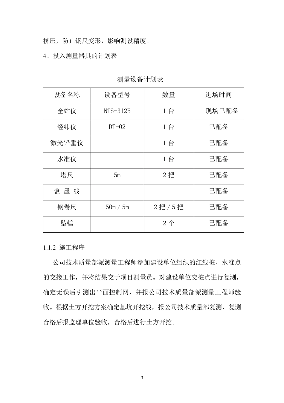 工程测量放线施工方案_第3页