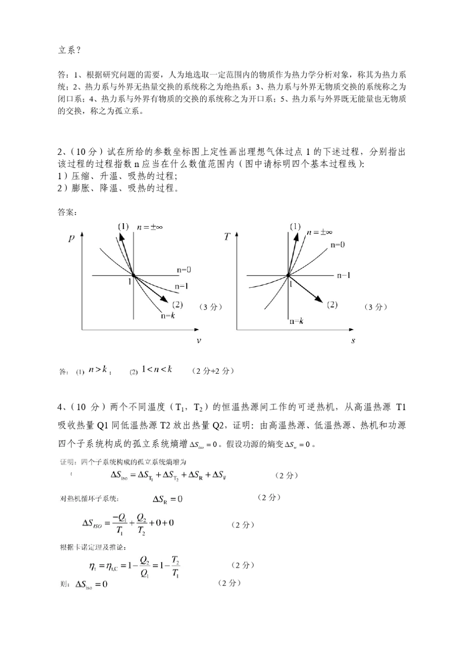 工程热力学试题(2012)附答案_第2页