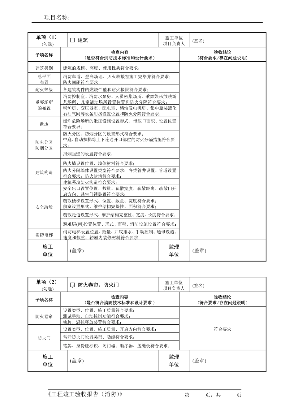 工程竣工验收报告(消防)范本_第3页