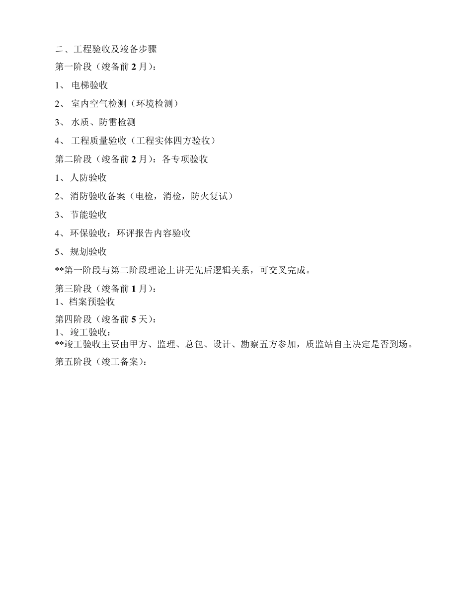 工程竣工验收流程明细表_第2页