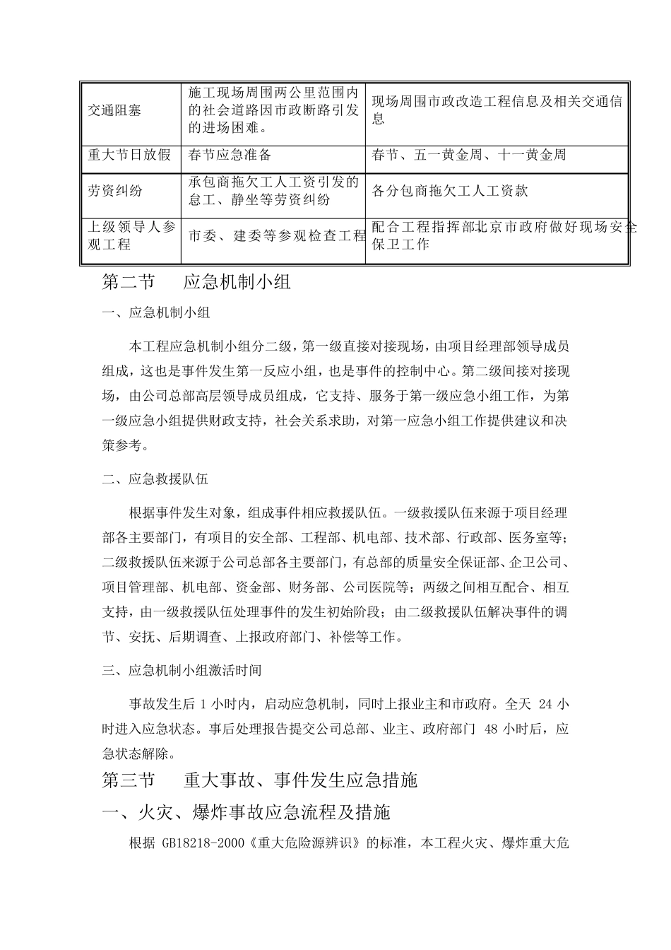 工程紧急情况应急处理措施_secret_第2页