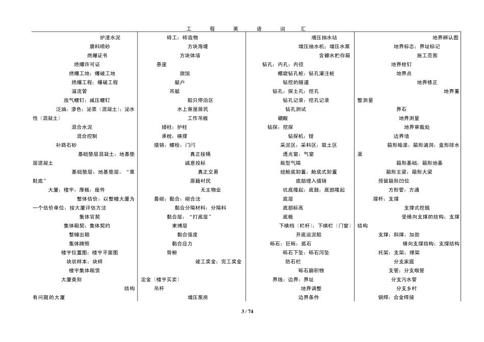 工程英语词汇_第3页