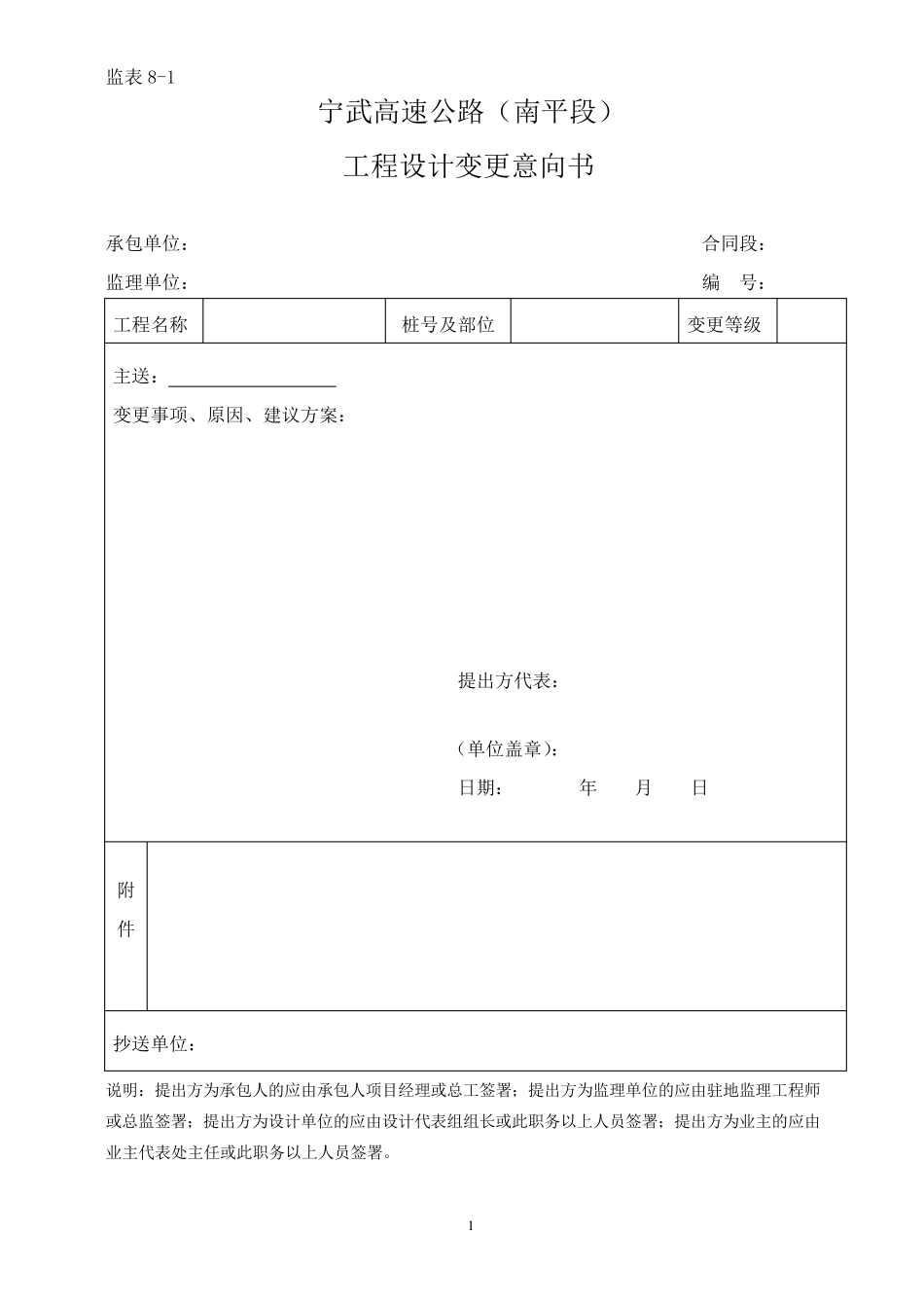 工程设计变更表格_第1页