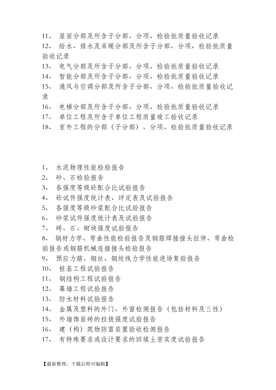 工程资料目录(完整资料)_第2页