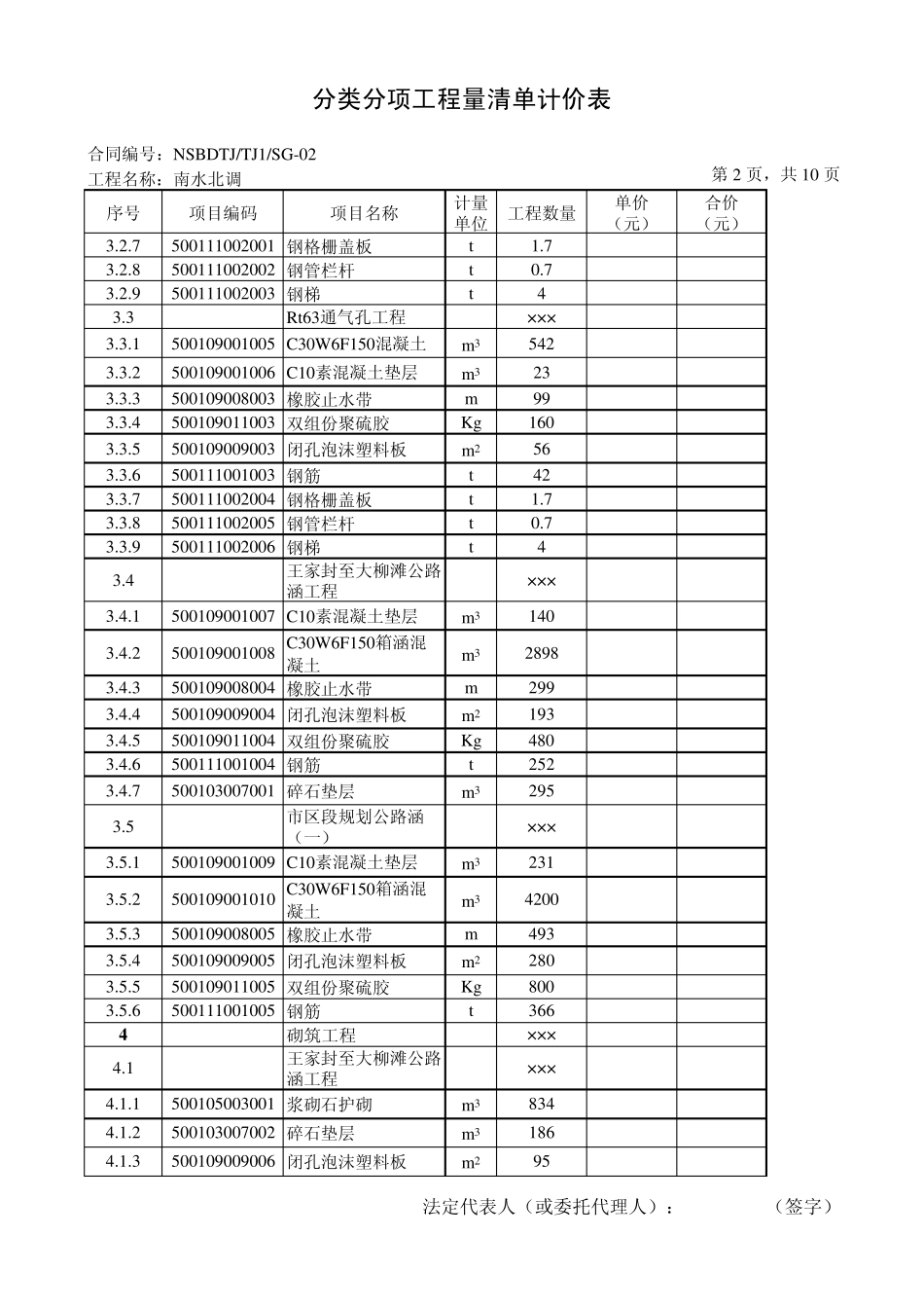 工程量清单实例_第2页