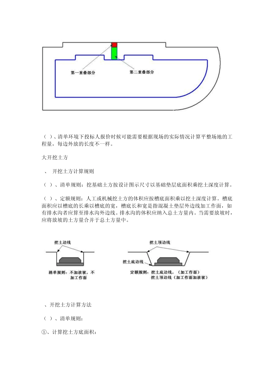 工程量计算规则(清单与定额的区别)_第2页