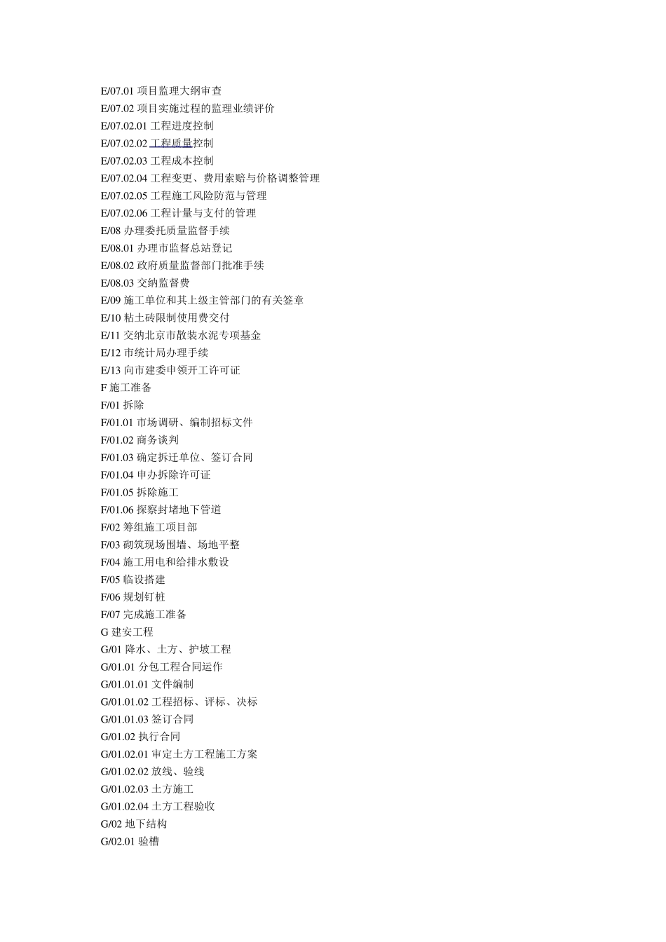 工程项目WBS分解实例大全_第2页