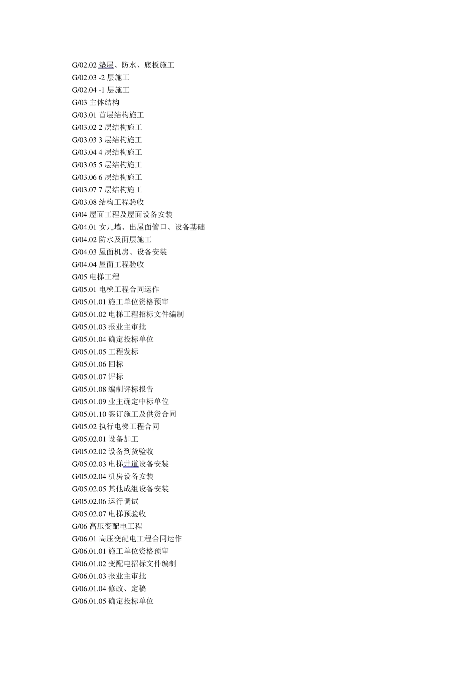 工程项目WBS分解实例大全_第3页