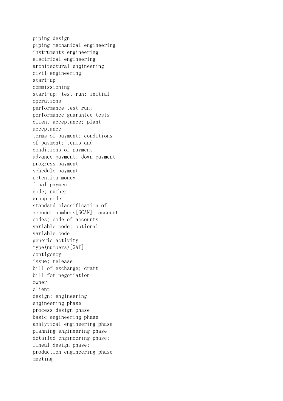 工程项目管理常用词语_第2页