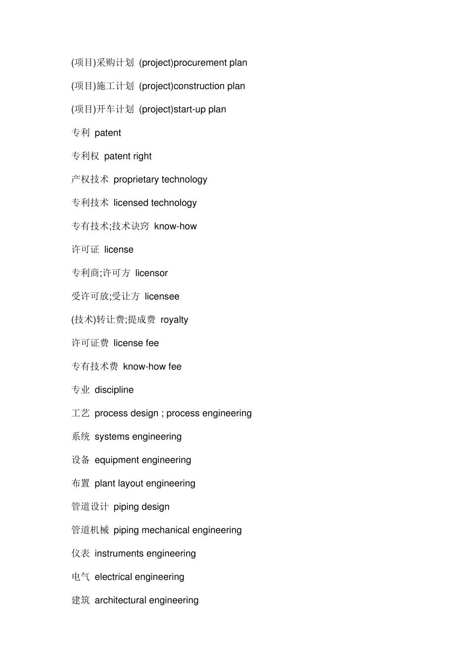 工程项目管理常用英语_第2页