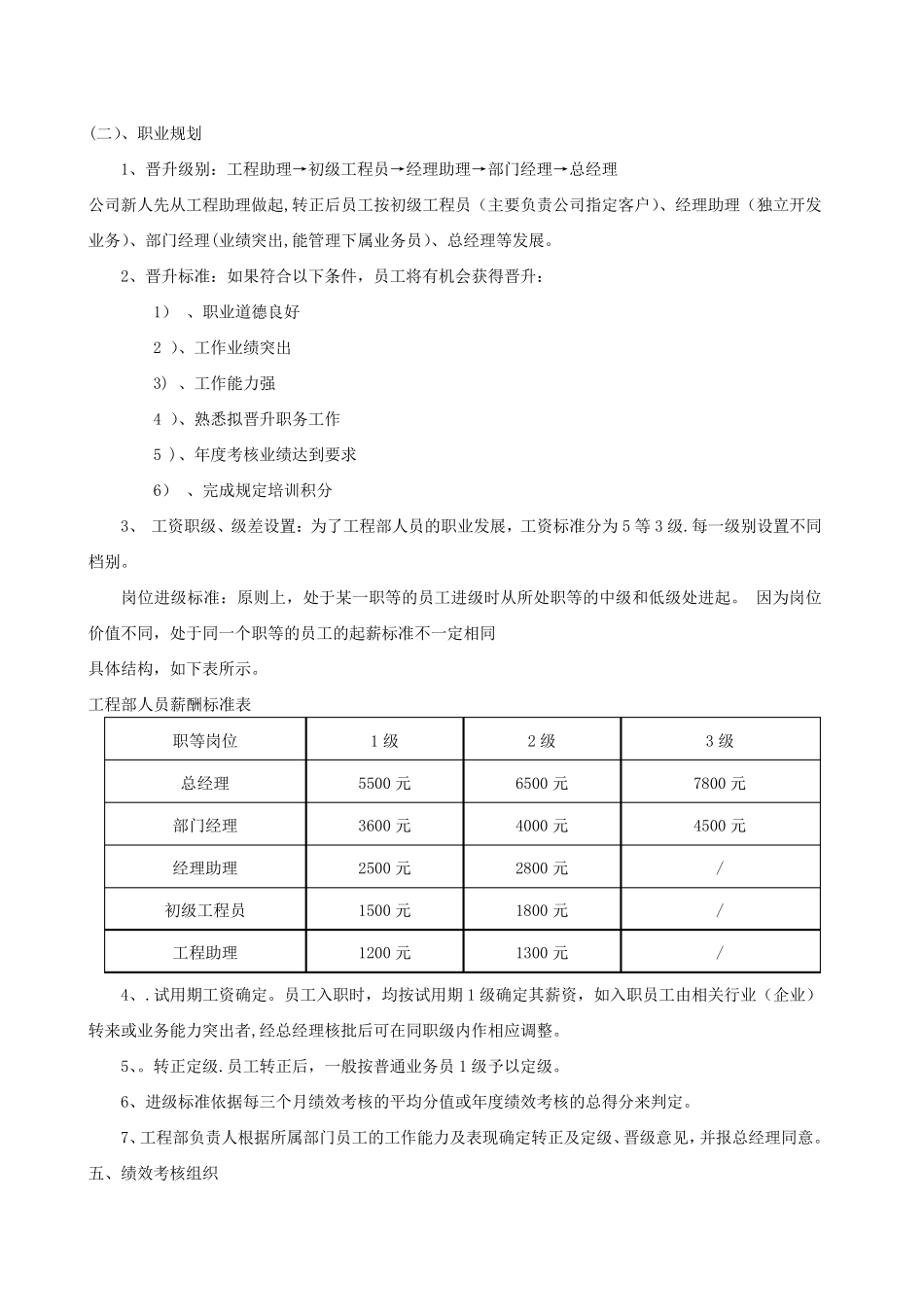 工程项目部绩效考核方案_第2页