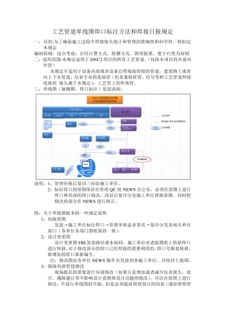 工艺管道单线图焊口标注办法