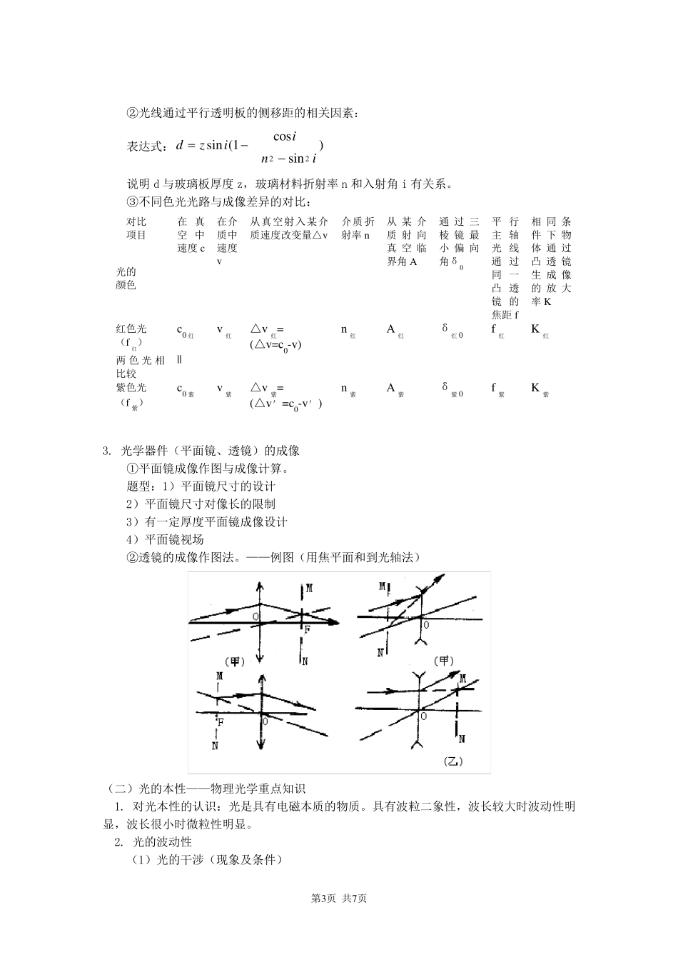 整理高三物理光学专题复习_第3页