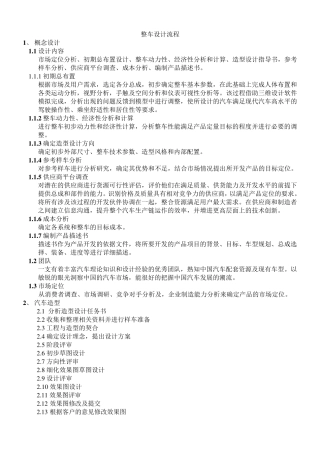 整车设计流程