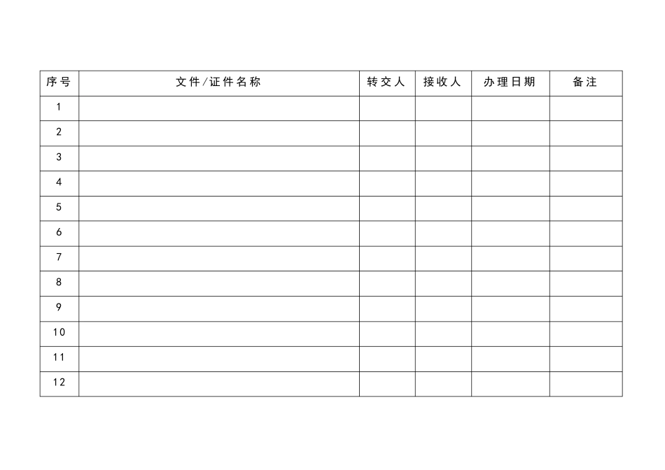 文件、证件收发登记表_第3页